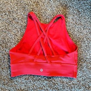 Lululemon Energy High-Neck Longline Ribbed Bra Size 8